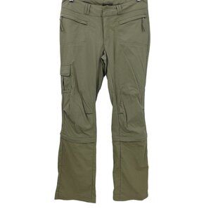 REI Convertible Nylon Hiking Pants Capris Size 4T Tall UPF 50 Tan Zip Off Cargo